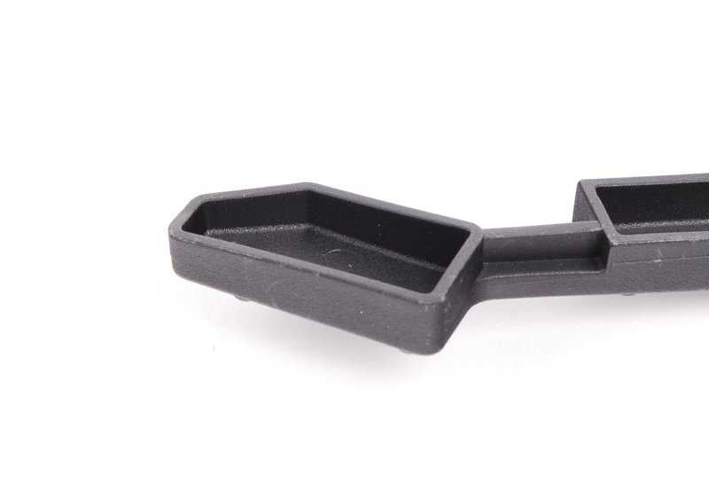 Guía deslizante izquierda OEM 52107119629 para BMW E60, E60N, E61, E61N. Pieza original BMW para asiento delantero con regulación eléctrica.
