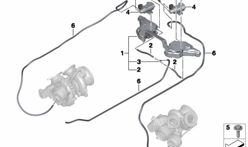 Vite lente per BMW F01, F01N, F02, F02N (OEM 07129906931). BMW originale