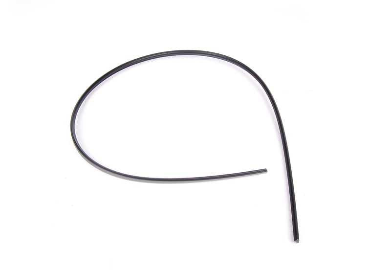 Moldura inferior de ventana OEM 51311968448 para BMW E30. Color negro. Original BMW.