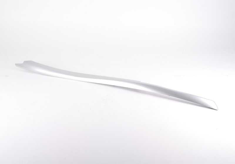 Moldura de aluminio consola central izquierda OEM 51166969541 para BMW E70, E71, E72. Original BMW.