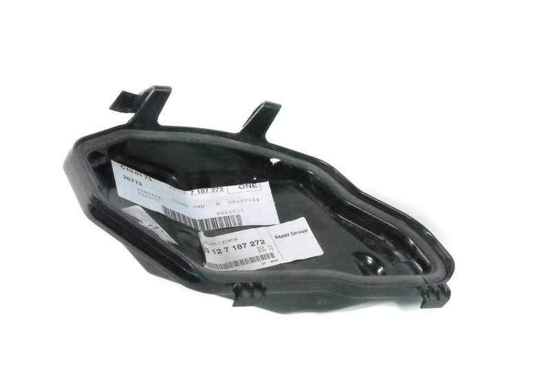 Tapa de cubierta luz de cruce derecha para BMW Serie 5, E60, E61N (OEM 63127187272). Original BMW