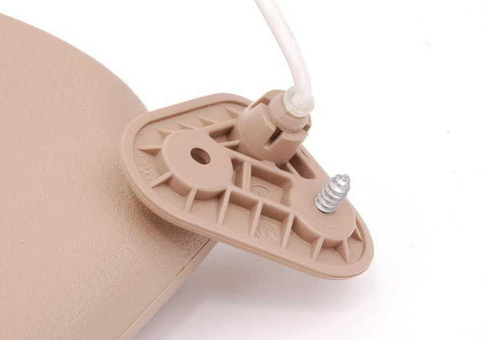 Parasol derecho con luz beige OEM 51168237646 para BMW E46. Original BMW.