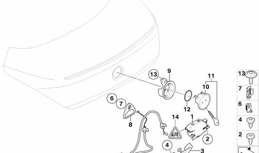 Vis Torx 51247121162 pour BMW E63, E64. BMW d'origine.