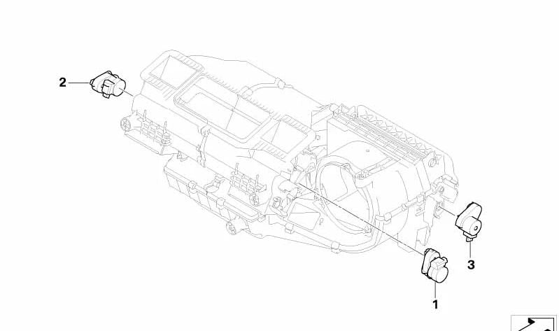 Actuador de cinemática central OEM 64116936713 para BMW E85, E86. Original BMW.