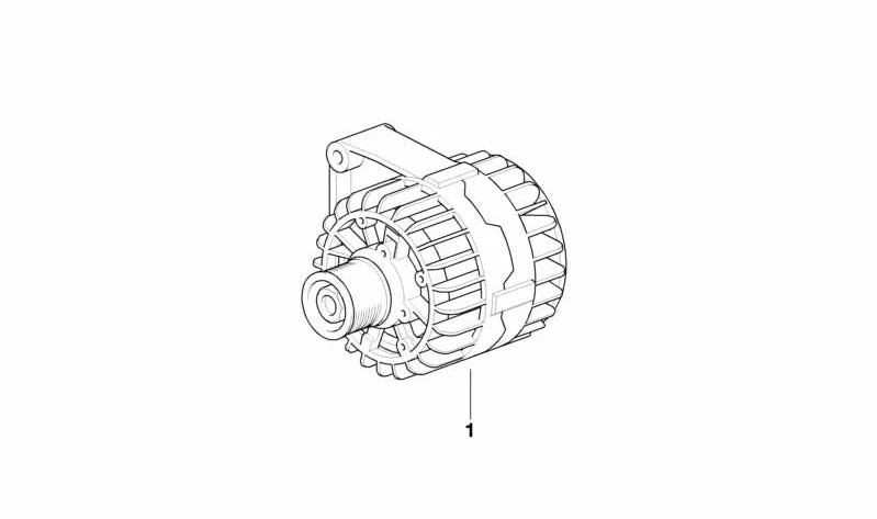 Alternador compactado 120A OEM 12311407440 para BMW E39 (M5) y E52 (Z8). Compatible con motores S62. Original BMW.