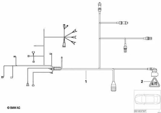 Cablaggio motore e modulo cambio OEM 12517566534 per BMW E90, E91, E92, E93... e altro ancora. BMW originale.