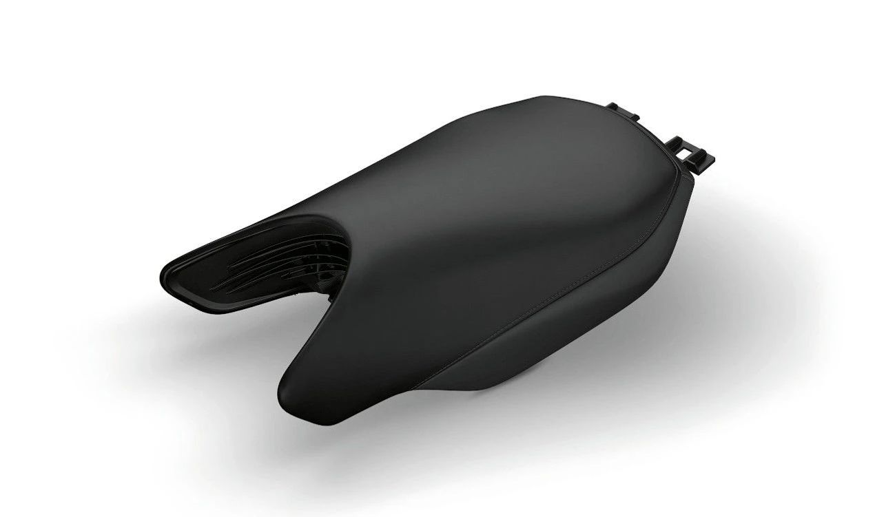 Asiento del conductor deportivo negro OEM 77348555886 para motos BMW R 1200 R, R 1250 R, R 1200 RS, R 1250 RS. Original BMW Motorrad.