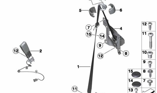 LEFT Front Mold OEM 72112758935 for Mini Coupé R58, Roadster R59. Original Mini.