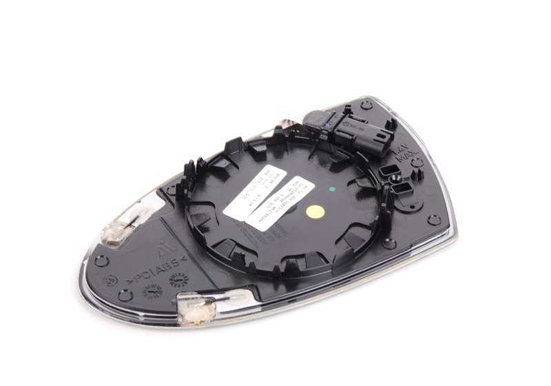 Cristal retrovisor derecho calefactable convexo OEM 51168040916 para BMW E60, E61, E63, E64. Original BMW.