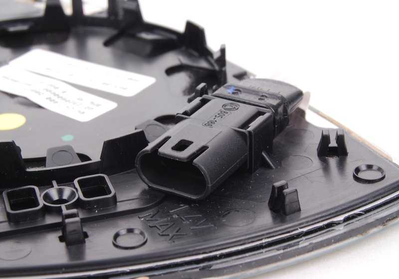 Cristal retrovisor derecho calefactable convexo OEM 51168040916 para BMW E60, E61, E63, E64. Original BMW.