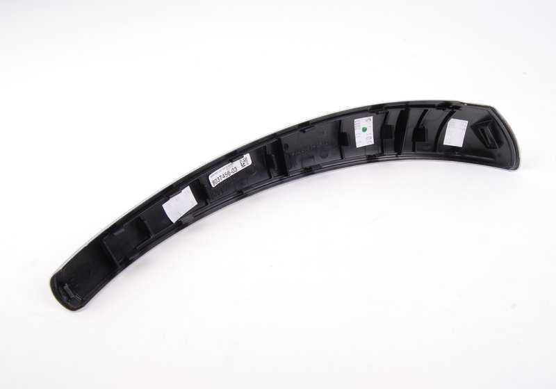 Embellecedor interior tirador puerta derecha aluminio glaciar OEM 51418037456 para BMW E81, E82, E87, E88. Original BMW.