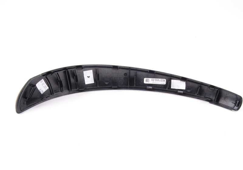 Embellecedor interior tirador puerta aluminio glaciar izquierdo OEM 51418037455 para BMW E81, E82, E87, E88. Original BMW.
