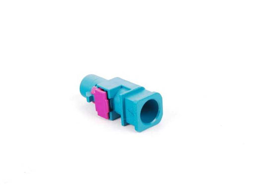 Conector antena FAKRA 1 pin OEM 61136918329 para BMW {E81, E82, E87, E87N, E88, F20, F20N, F21, F21N, F22, F22N, F23, F23N, F30, F30N, F31, F31N, F34, F34N, F36, F36N, G20, G21, G30, G31...} y MINI {F54, F55, F56, F57, F60, R55, R56, R57, R58, R59, R