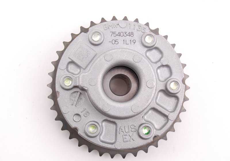 Unidad de ajuste árbol de levas de escape OEM 11367540348 para BMW E81, E82, E87, E88, E90, E91, E92, E93, E60, E61, F10, F11, E63, E64, F01, F02, E71, E89. Original BMW.