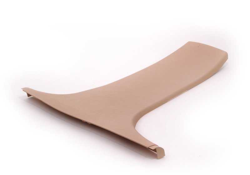 Cubierta interior pilar central inferior izquierda color beige OEM 51438207197 para BMW E39 (todos los modelos compatibles). Pieza original BMW.