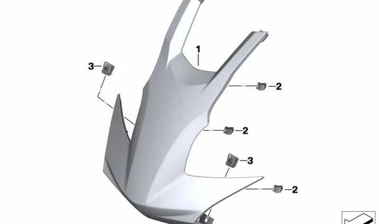 Frontal Coading OEM 46638556353 for BMW Motorrad C 650 Sport (K18, 0C04) 11/2015-03/2020. Original BMW Motorrad.