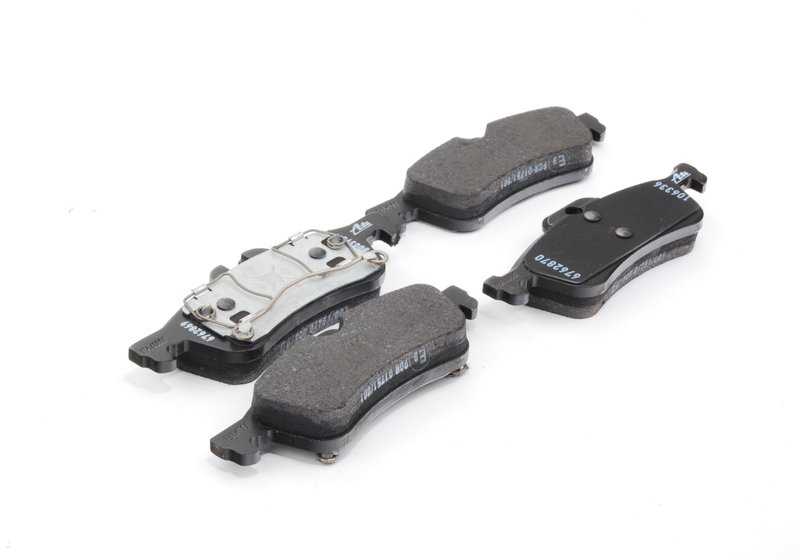 Kit de reparación pastillas de freno sin amianto OEM 34216762871 para MINI R50, R52 y R53. Compatible con versiones One y Cooper. Original MINI.