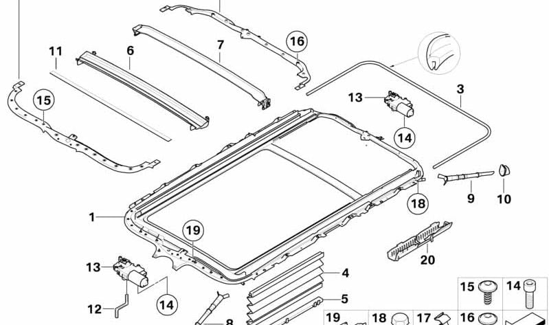 Tubo desagüe agua trasero OEM 54137067241 para BMW X5 E53 (3.0d, 3.0i) modelos fabricados entre 10/2003 y 09/2006. Original BMW.