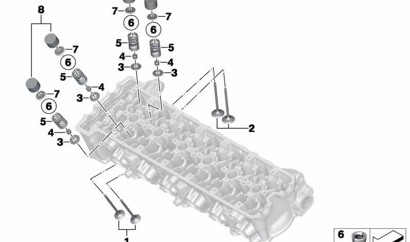 Válvula de escape OEM 11348520777 para BMW Motorrad K1600GT, K1600GTL, R1200GS, R1200RT, R nineT, F800GS, F700GS, S1000RR, S1000XR, G310R, G310GS. Recambio original BMW Motorrad.