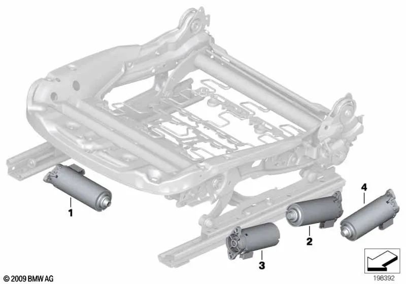 Atuador de ajuste de inclinação para BMW Série 1 E81, E82, E87, E87N, E88 Série 3 E90, E90N, E91, E91N, E92, E92N X1 E84 X3 F25 X4 F26 Z4 E89 (OEM 67316973596). BMW original