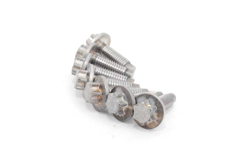 Juego de tornillos de aluminio para bomba de aceite OEM 11410426472 para BMW E81, E82, E87, E88, E90, E91, E92, E93, E60, E61, F10, F11, F18, E63, E64, E65, E66, F01, F02, E84, E83, F25, E70, E71, E85, E86, E89. Original BMW.