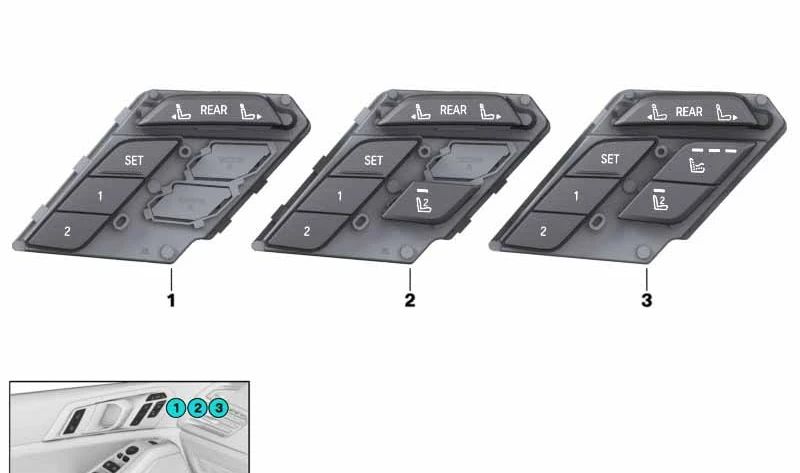 Módulo de control para funciones del asiento izquierdo OEM 61319436043 para BMW G07. Original BMW.