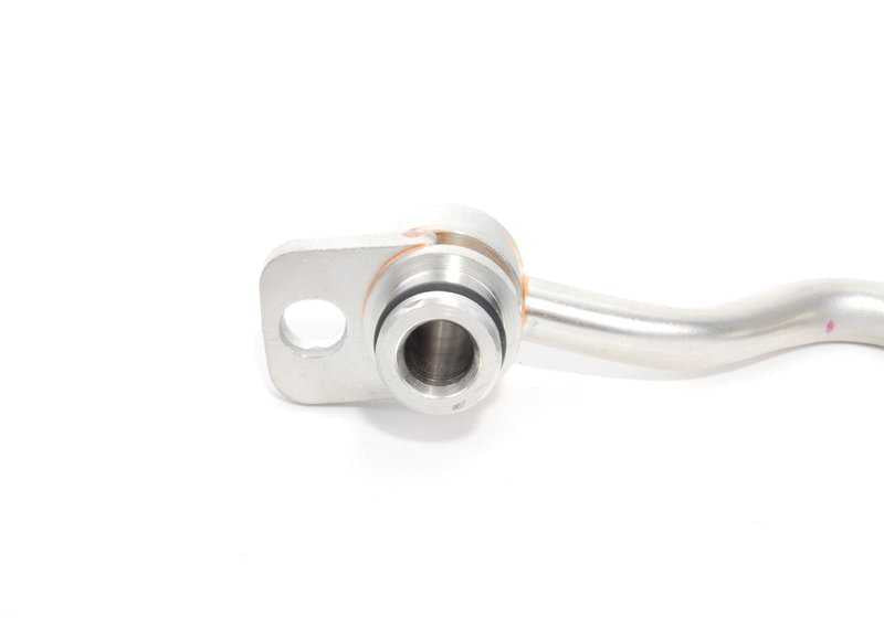 Tubería de aceite de turbo OEM 11427562797 para BMW E82, E88, E90, E91, E92, E93, E60, E61, F01, F02, E71, E89. Conector de alimentación de aceite turbo para motores N54. Original BMW.
