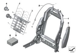 OEM 52102759561 Pièces de fixation pour Mini R55, R56, R57, R58, R59, R61. Compatible avec Clubman, Cabrio, Coupé, Roadster, Countryman. Mini d'origine.