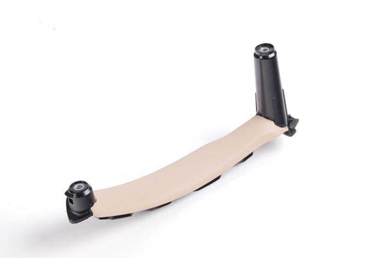 Soporte manilla derecha SAVANNABEIGE OEM 51416969404 para BMW X5 E70, X5 E70 LCI, X6 E71, X6 E72 Hybrid. Original BMW.