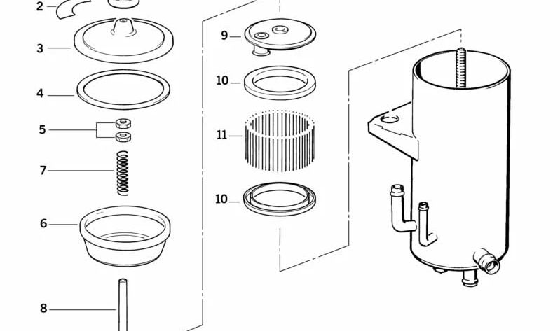 Muelle de presión OEM 32411140815 para BMW E31. Original BMW.