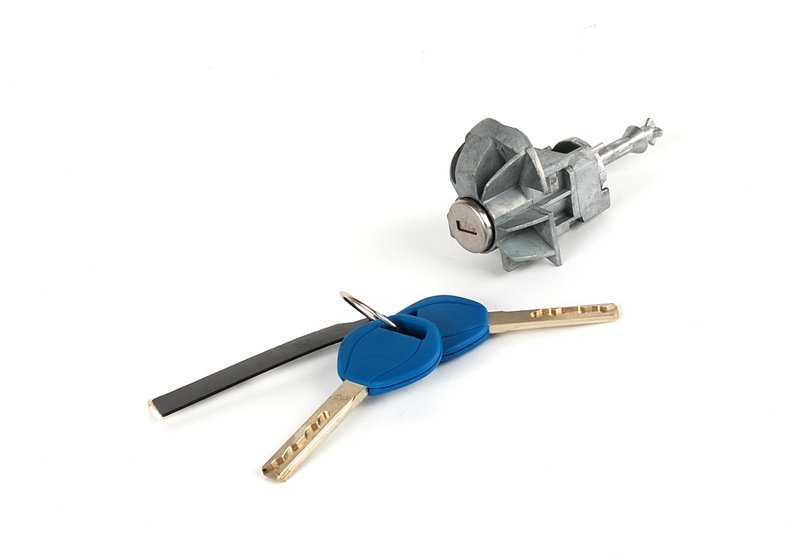 Cerradura con llave izquierda OEM 51218244051 para BMW E46. Original BMW.