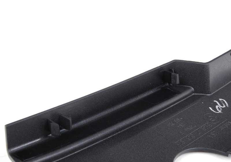 Tapa embellecedora derecha negra OEM 51437055410 para BMW Z4 E85. Original BMW.