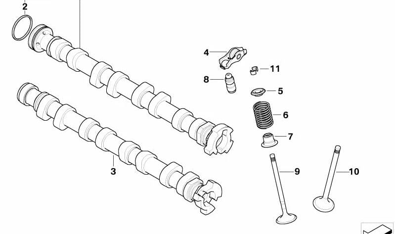 Válvula de admisión OEM 11347587470 para MINI R56, R55, R57, R58, R59... y más. Original MINI.
