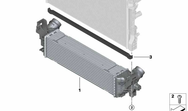 Junta de estanqueidad OEM 17118577642 para BMW G30, G30N, G31, G31N, G32, G32N, G11, G11N, G12, G12N. Pieza original BMW.