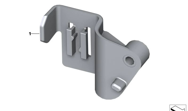 Soporte caja de enchufe OEM 61135A63B50 para motos BMW R 1300 GS (KA1), R 1300 GS Adventure (KA2). Original BMW Motorrad.