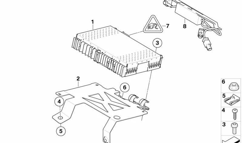 Sintonizador IBOC OEM 65129119363 para MINI R56, R56 LCI, Clubman R55, Cabrio R57... y más. Original MINI.