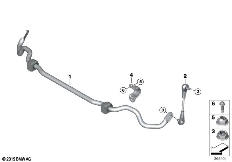 Pendelstutze for BMW I12, I12N, I15 (OEM 31306858500). Genuine BMW.