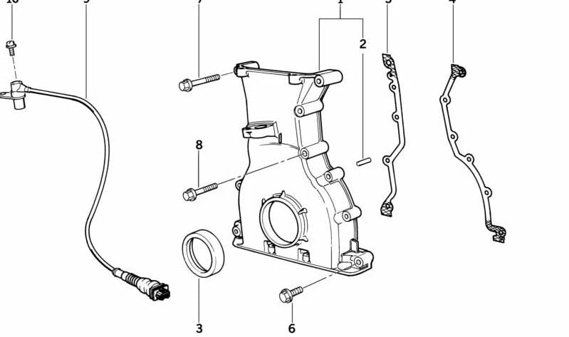 Sensor de revoluciones OEM 12141401186 para BMW E36, Z3. Original BMW.
