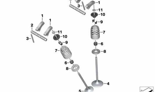 OEM -Auspuffventil 11349457143 für BMW F750GS Motorcycles, F850GS, F900R, F900XR ... und mehr. Originaler BMW Motorrad.