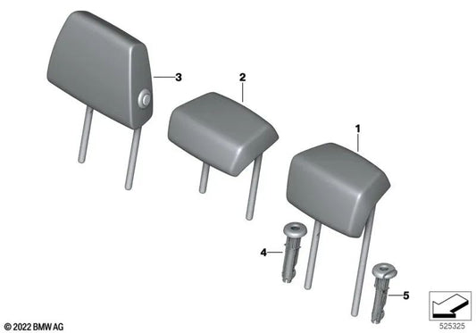 Guía de apoyacabeza OEM 52209493641 para BMW 2' U06, X1 U11/U12, X2 U10 y MINI F65, F66, Countryman U25. Original BMW y MINI.