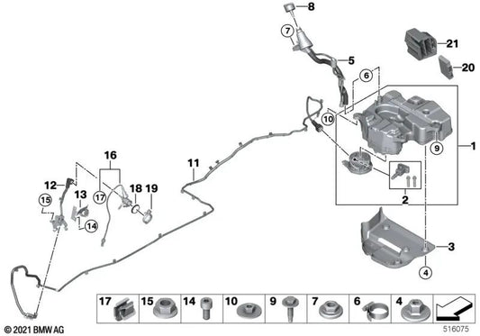 Câble de mesure OEM 16199485183 pour BMW F70, F74, U06, X1 U11, X2 U10 et MINI Countryman U25. BMW et MINI d'origine.