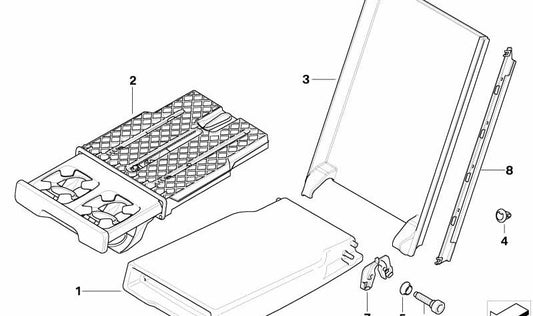 Tapa embellecedora negra OEM 52207160047 para BMW E91 y E92 (modelos 316d, 316i, 318d). Pieza original BMW.