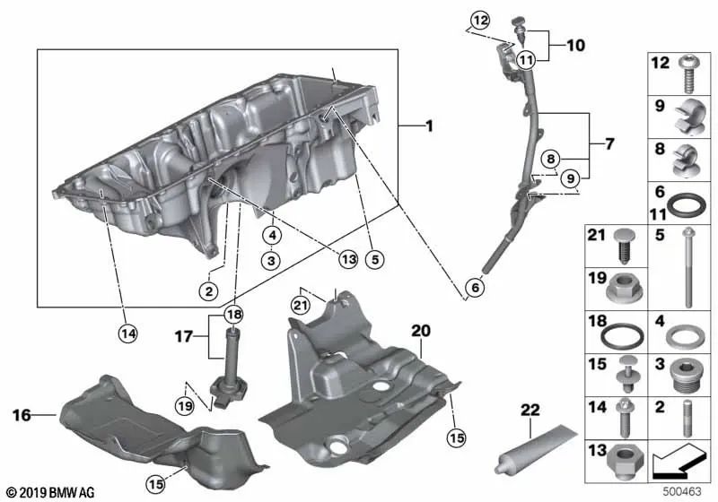Couvercle acoustique avant OEM 11148570574 pour BMW X5 F15, X6 F16. Véritable BMW.