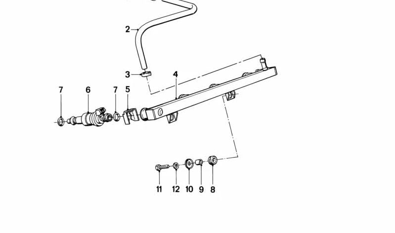 Arandela OEM 13531460413 para motos BMW K1200 GT, K1200 RS, K75, K1... y más. Original BMW Motorrad.