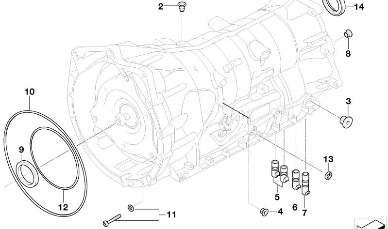 Retén OEM 24107536340 para BMW E81, E82, E87, E88, E90, E91, E92, E93, E60, E61, E63, E64, E65, E66, F01, F02, E84, E83, E70, E71, E85, E86, E89. Original BMW.