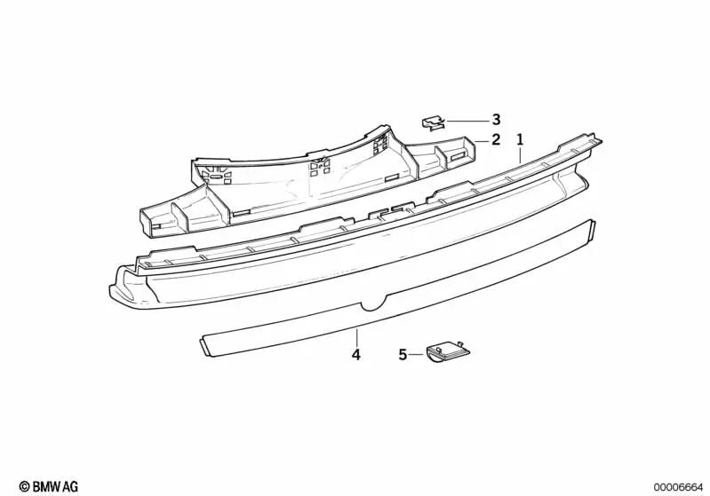 Folie for BMW Series 8 E31 (OEM 51122252014). Genuine BMW