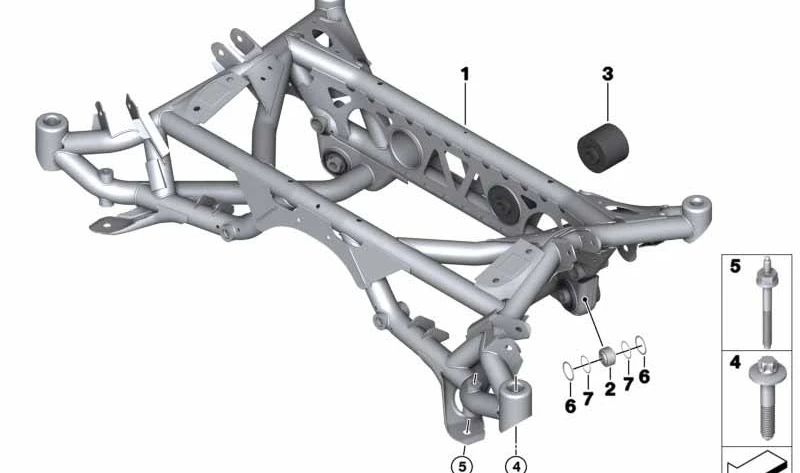 Silentblock traseiro OEM 33177852495 para BMW F87, F80, F82, F83. BMW original.