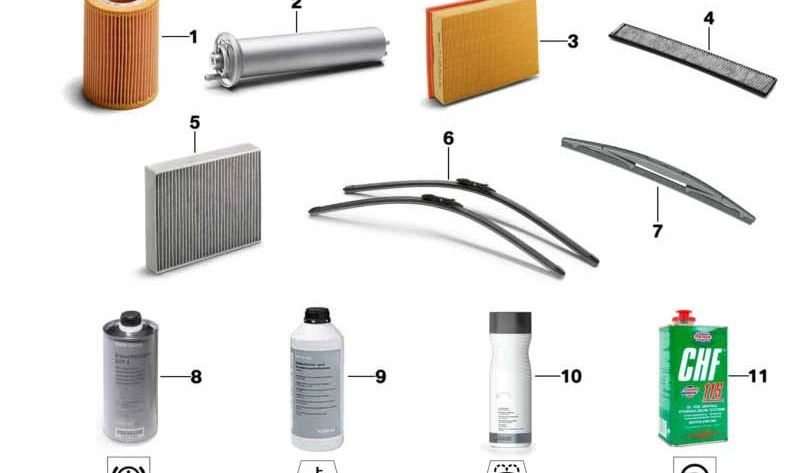 Filtro particelle fine per BMW F25, F26 (OEM 64319395930). BMW originale.