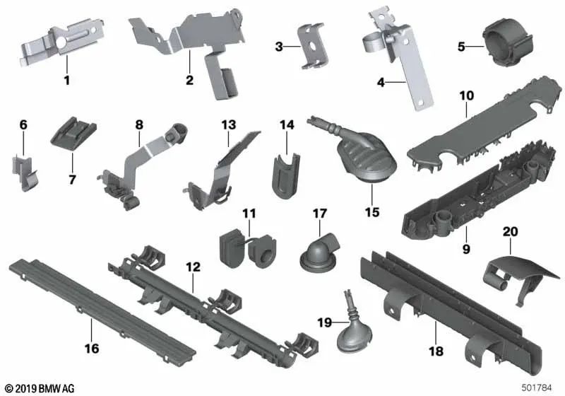 Piastra di copertura per BMW E70, E71 (OEM 12217806409). BMW originale