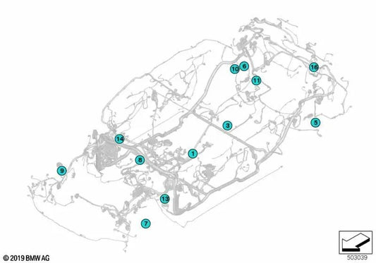 Caja de fusibles OEM 61131378463 para BMW G20, G80, G28, G21, G81... y más. Original BMW.